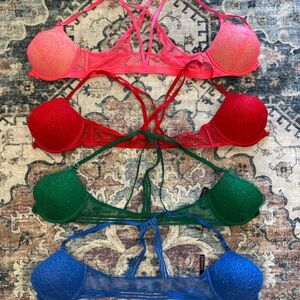 Colorful Lace Bralette Set